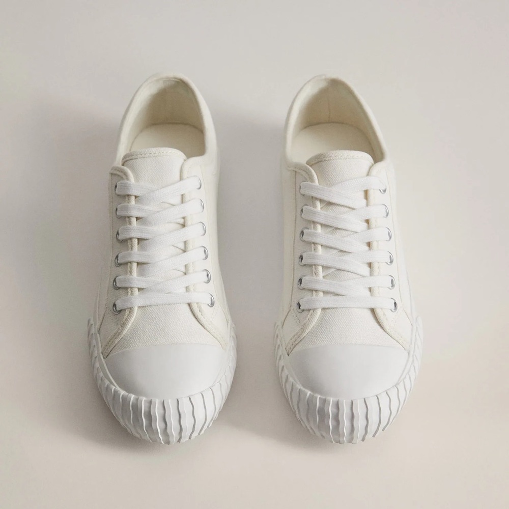 Mango Casual Low Top Sneaker White